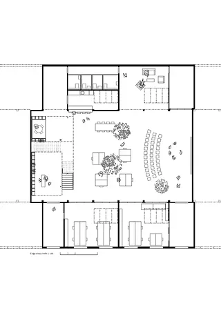 Erdgeschoss Halle 1:100