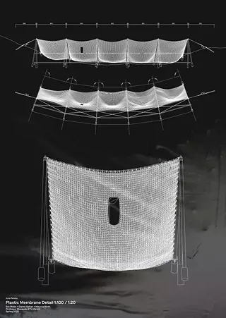 Jura Tendue, Détail – Membrane anti-glissement