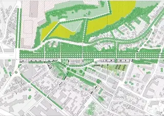 Plan du rez de chaussée de la ville haute