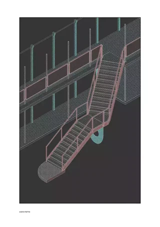 Axonométrie escalier