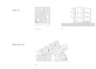 Grundrisse Corral / Bloque Abierto
