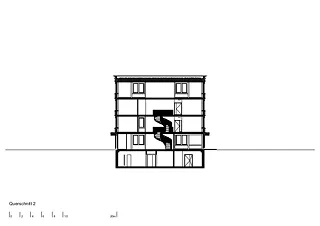 Querschnitt Wendeltreppe