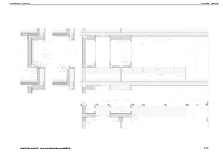 Coupe de détail niches acoustiques
