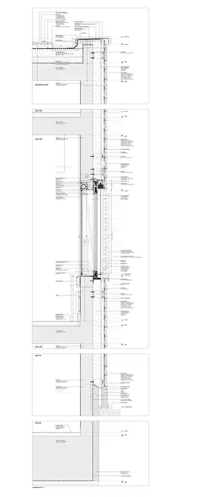 Fassadenschnitt – Laboreingang