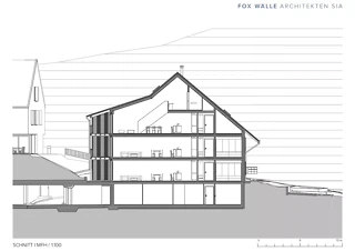 Schnitt Mehrfamilienhaus