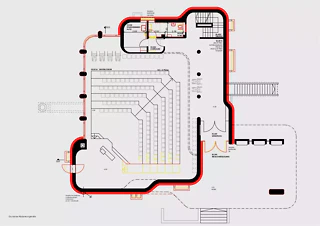 Salle funéraire – plan du rez-de-chaussée