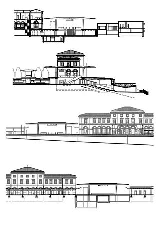 Stazione di Luano_coupes et élévations_1_500