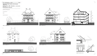 façades, coupes