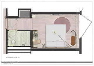Zimmer in der Farbvariante grün