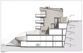 Ostfassade 1:100