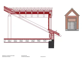 Detail Gaube Hinterhaus