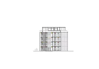 Façade sud-est, maison A