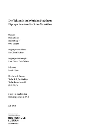Thesisbuch mit Projektbeschrieb und Aufgabenstellung