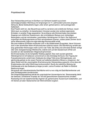 Description du projet (en allemand)