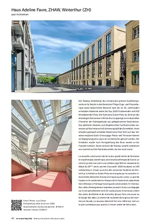 Le projet dans l'Arc Award Mag 2022