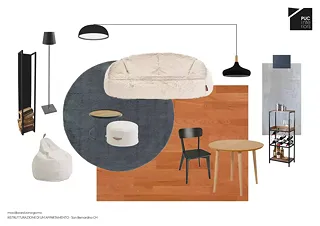 moodboard de l'espace de vie 