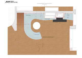 Detailansicht des Kamins