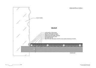 Detail Betonsockel
