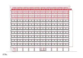Fassade an der Rue de Lausanne