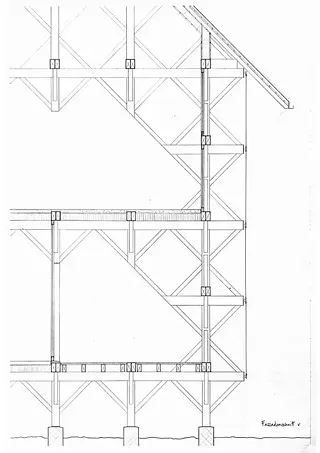 Coupe de la façade