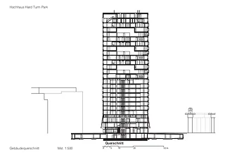 Coupe laterale / Gmür & Geschwentner Architekten