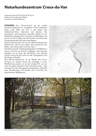 Projektbeschrieb Naturkundezentrum