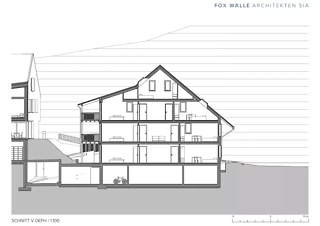 Schnitt Doppeleinfamilienhaus