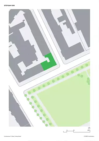 HHF, Lichtstrasse, Situationsplan