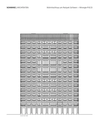 Vue sud 1:200