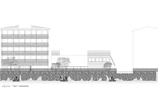 Ansicht Ost (Fassade Wohnhaus)