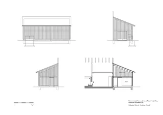 Vue bâtiment annexe écurie technique