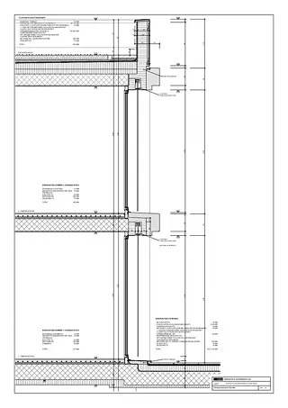 Coupe de façade fenêtre