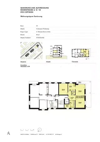 Plan appartements rénovés