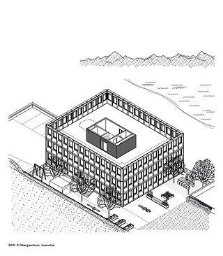 Isometrie 2. Obergeschoss