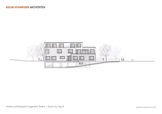 Ansicht Ost, Haus B
