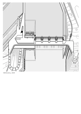 Plan de toit de la centrale hydroélectrique de Hagneck