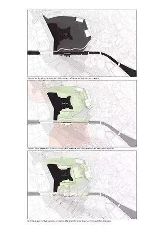DIagramme de transformation de l'autoroute et de ses abords