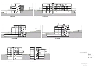 Coupes maisons A, B et C