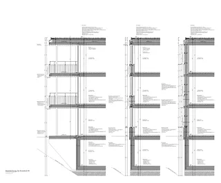 Coupes des façades