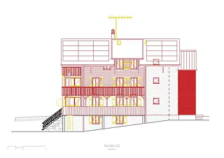 Façade est - travaux