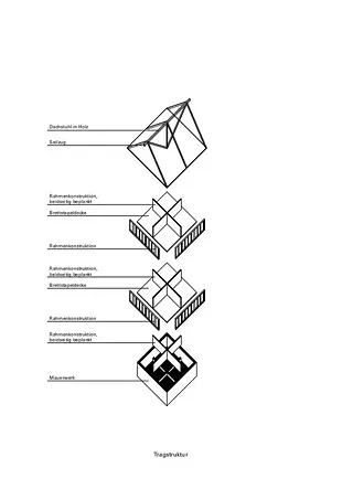 Axonométrie structure porteuse