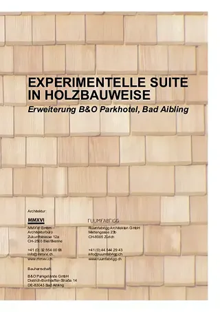 Experimentelle Suite in Holzbauweise