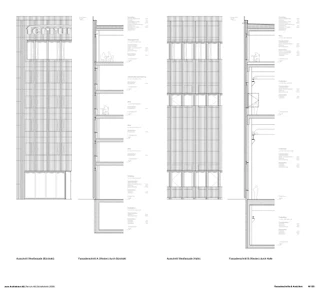Detail Schnitt und Fassade
