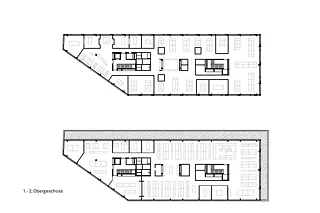 Plan 1er et 2e étage