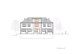 Elévation façade sud