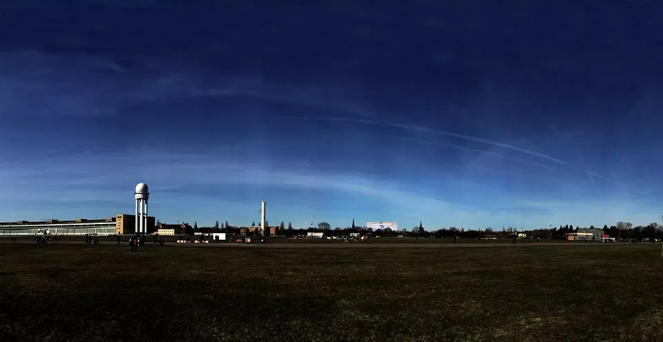 Blick vom Tempelhofer Feld