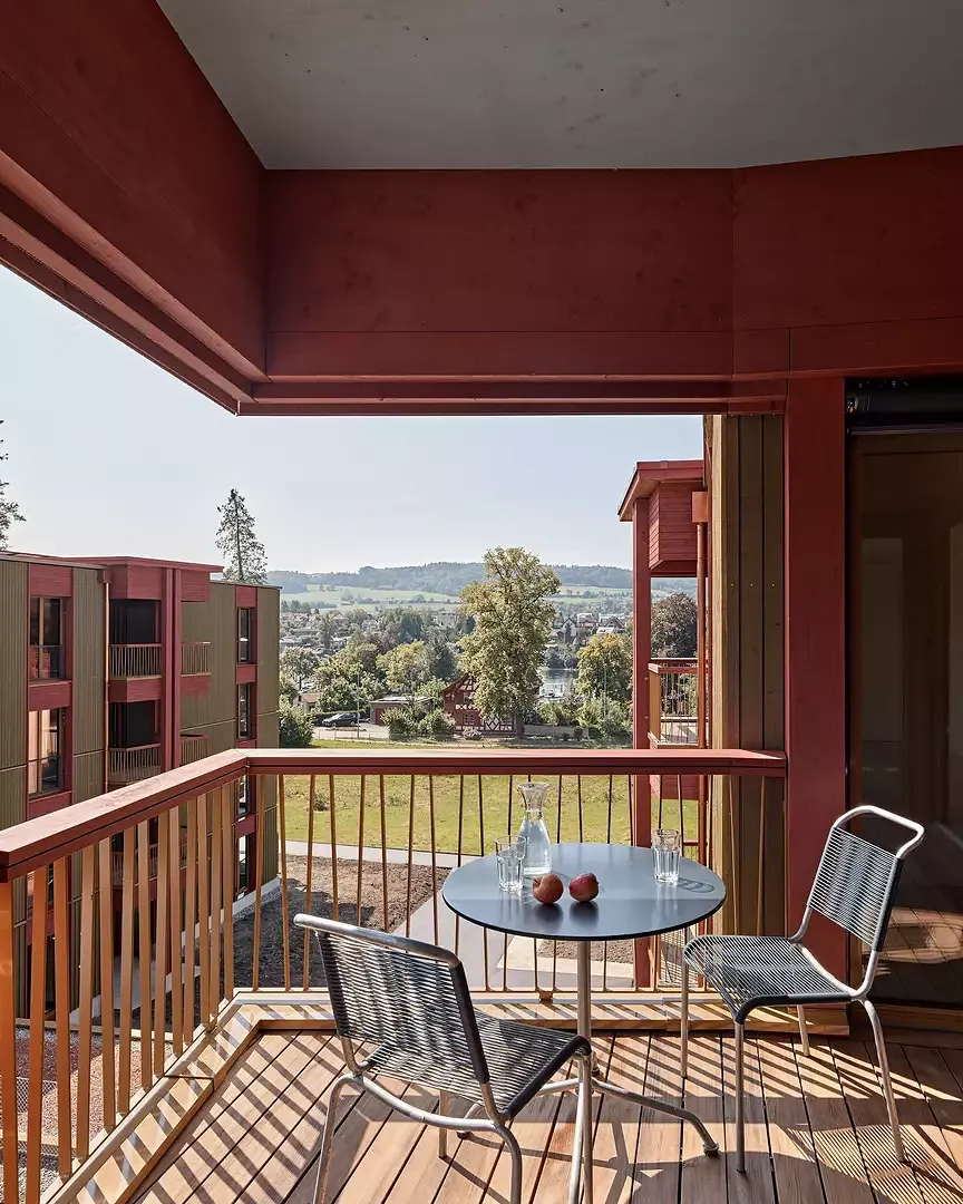 Loggia mit Rheinblick