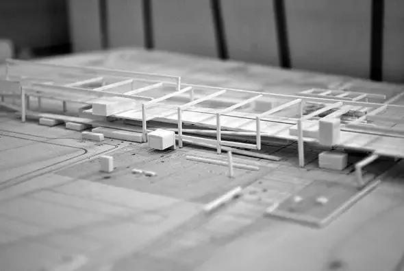Detail Verkehrknotenpunkt, Modell M 1:1000