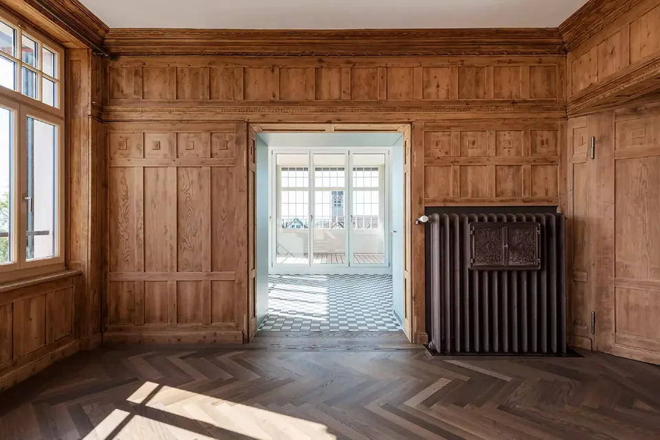 Wohnzimmer Fabrikantenwohnung