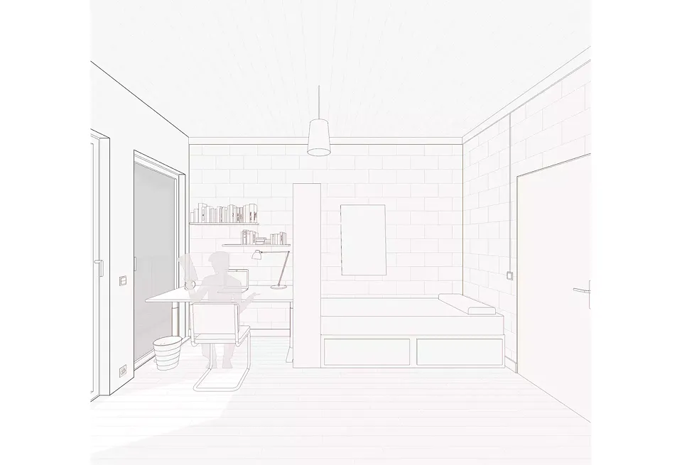 Vue intérieur student-housing